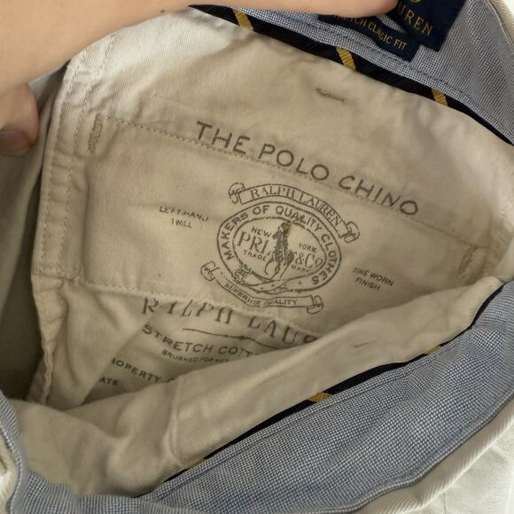 Polo Ralph Lauren Shorts Men's 40 Khaki Chino Stretch Classic Fit Cotton Blend - Picture 6 of 11